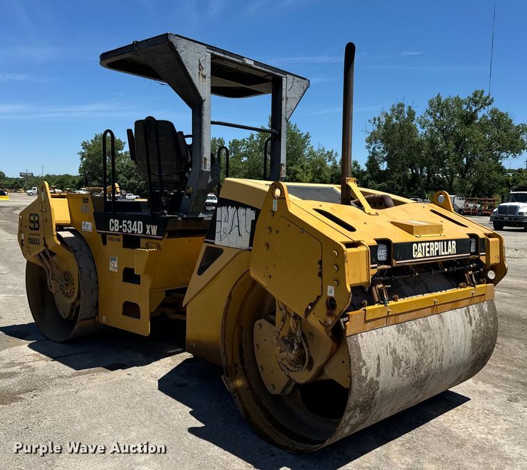 image for item DL4445 2003 Caterpillar  CB-534D XW double drum vibratory roller
