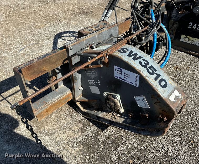 image for item DL4447 Coneqtec Universal SSG9 skid steer rock saw