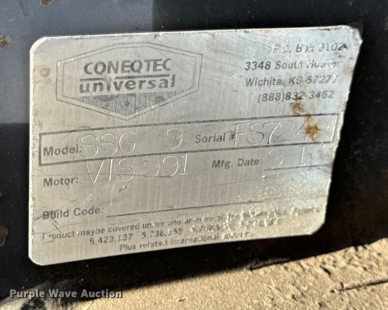 image for item DL4447 Coneqtec Universal SSG9 skid steer rock saw