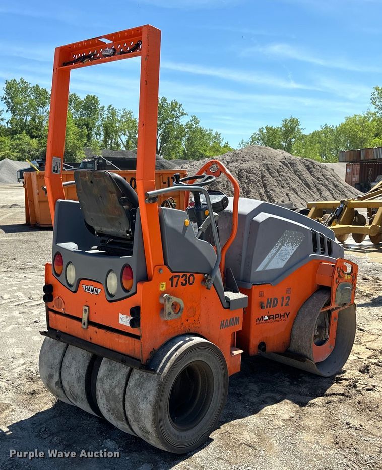 image for item DL4450 2010 Hamm HD12 VT combination vibratory roller