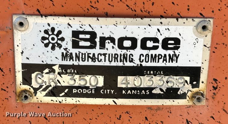 image for item DL4456 2003 Broce CR350 broom