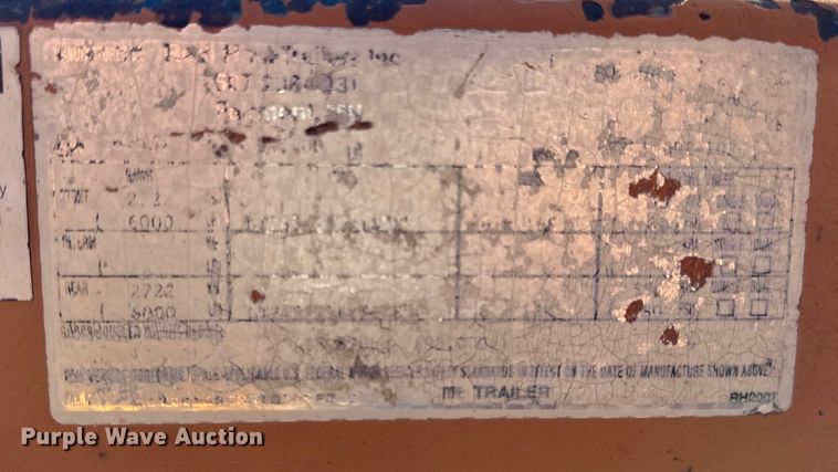 image for item DL4461 2005 Redi Haul equipment trailer