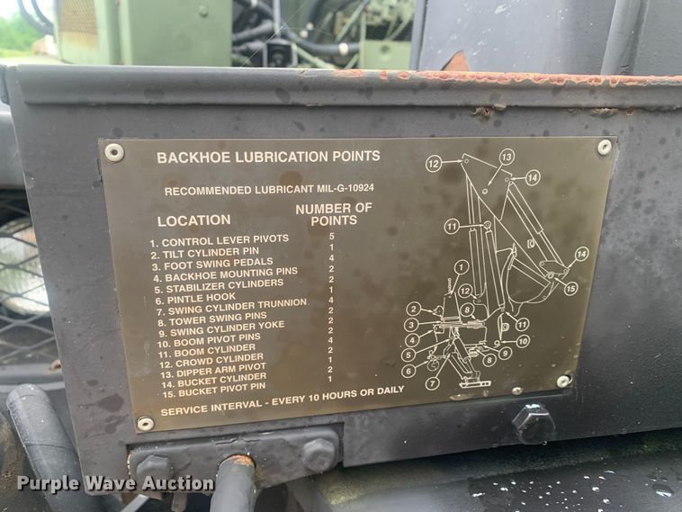 image for item DM7877 1989 Freightliner Unimog FLU419 emplacement excavator