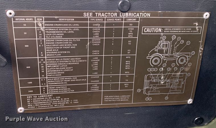 image for item DM7877 1989 Freightliner Unimog FLU419 emplacement excavator