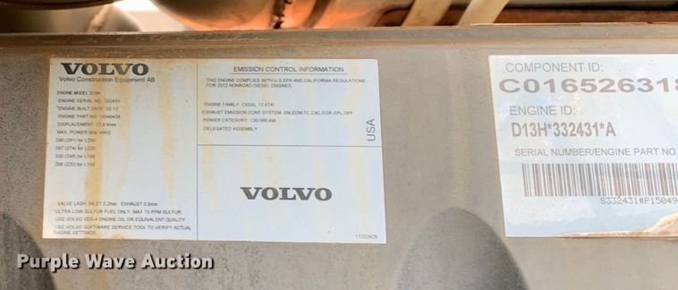 image for item DM7879 2012 Volvo  L150G wheel loader