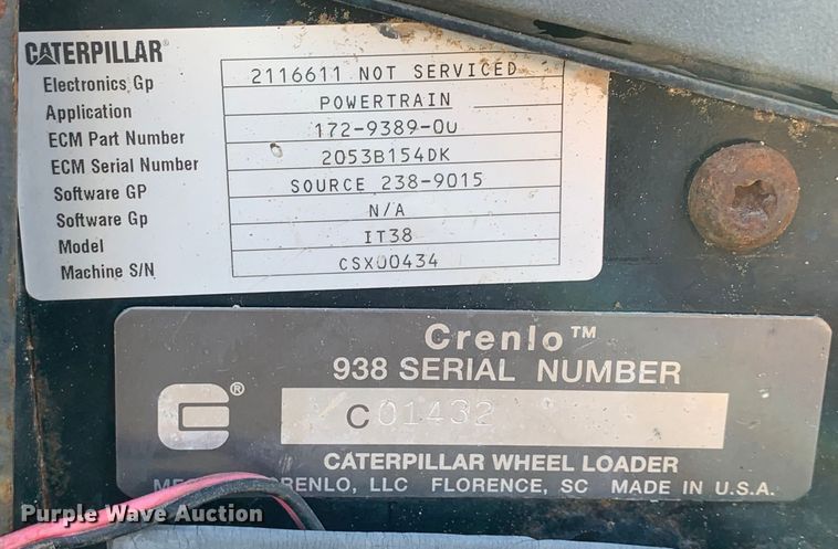 image for item DM7880 2004 Caterpillar IT38G Series II wheel loader