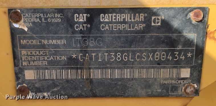 image for item DM7880 2004 Caterpillar IT38G Series II wheel loader