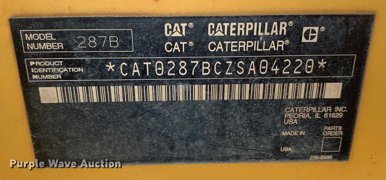 image for item DM7883 2007 Caterpillar 287B tracked skid steer loader