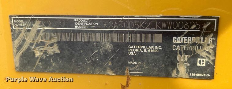 image for item DO6510 2014 Caterpillar  D5K2 XL dozer