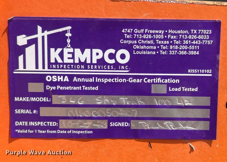 image for item DO6524 2013 JLG Skytrak 10042 telehandler