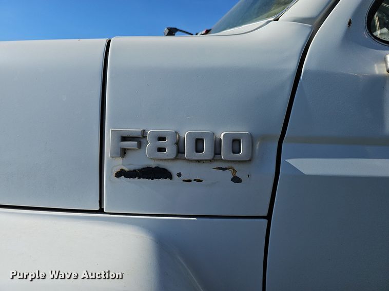 image for item DP6467 1988 Ford F800 digger derrick truck