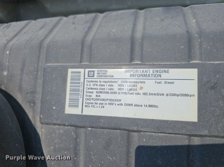 image for item DP6520 2009 GMC C5500 utility / service truck