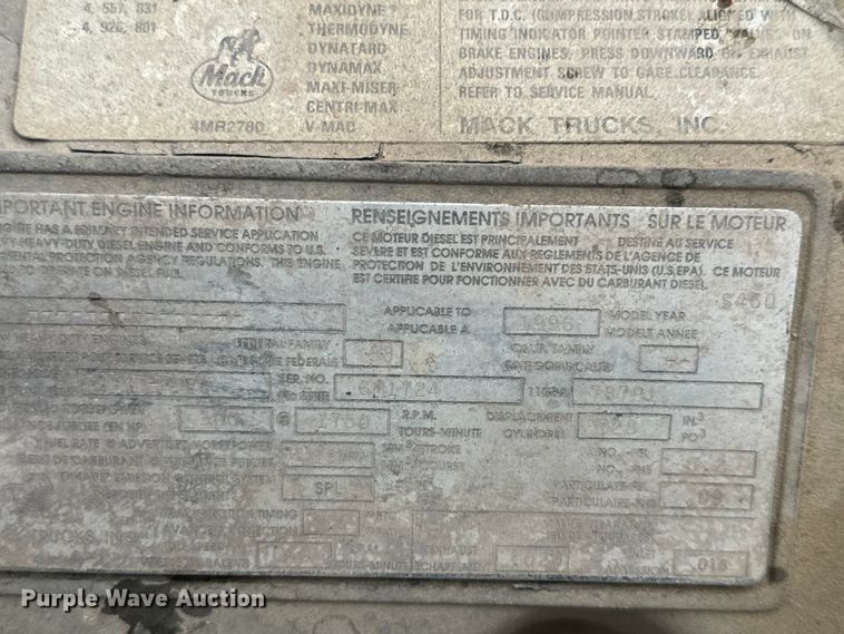 image for item DQ6777 1997 Mack RD690S ready mix truck