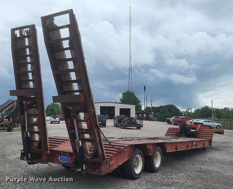 image for item DR4817 1979 Johnson Super  drop deck equipment trailer