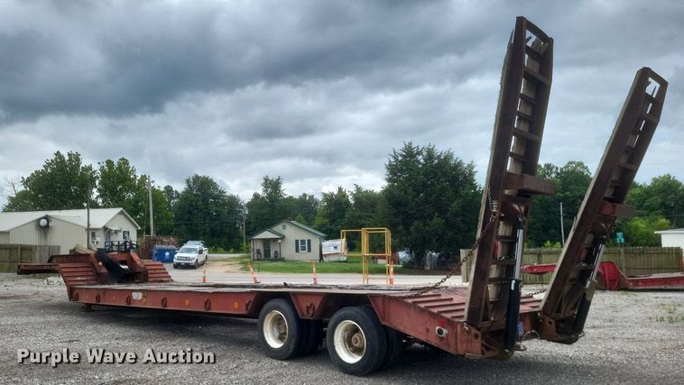 image for item DR4817 1979 Johnson Super  drop deck equipment trailer