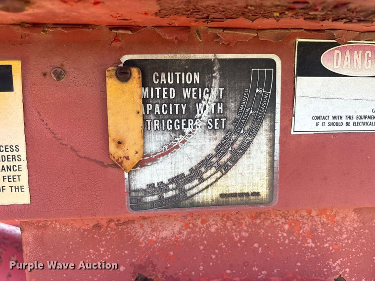 image for item DS2496 1981 Chevrolet C70 flatbed truck with boom ladder