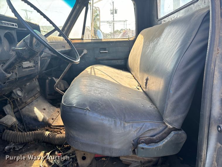 image for item DS2496 1981 Chevrolet C70 flatbed truck with boom ladder