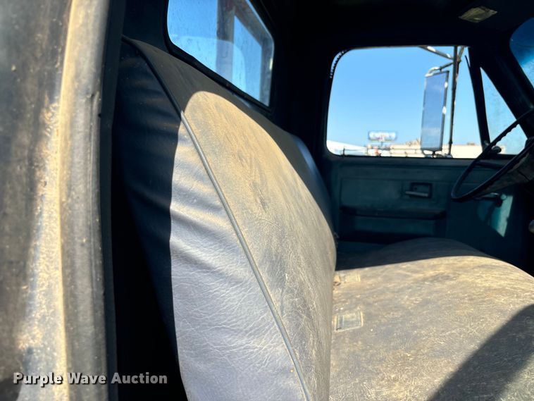 image for item DS2496 1981 Chevrolet C70 flatbed truck with boom ladder