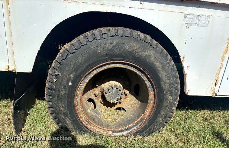 image for item DS2496 1981 Chevrolet C70 flatbed truck with boom ladder