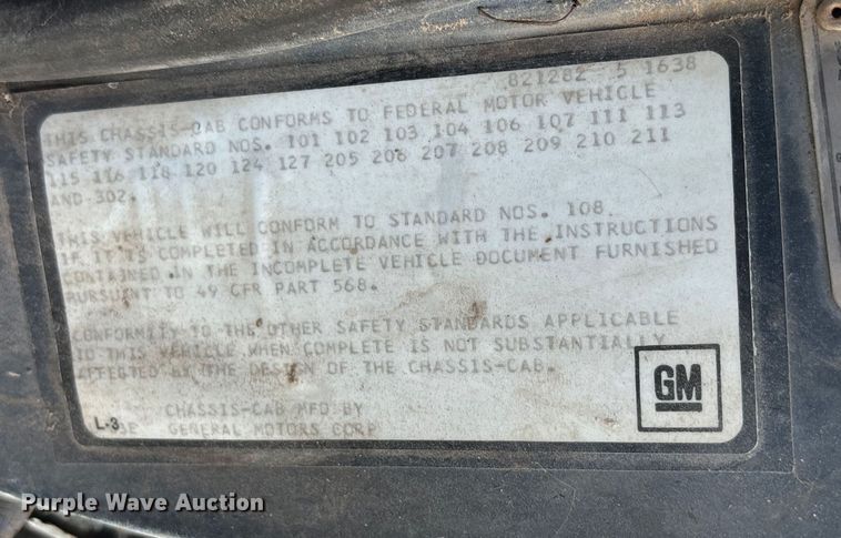 image for item DS2496 1981 Chevrolet C70 flatbed truck with boom ladder