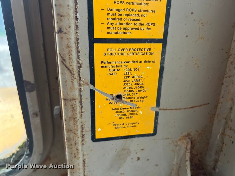image for item DS3109 1989 John Deere  862B elevating scraper