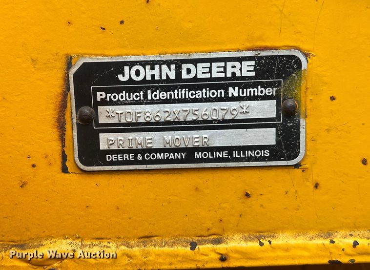 image for item DS3109 1989 John Deere  862B elevating scraper