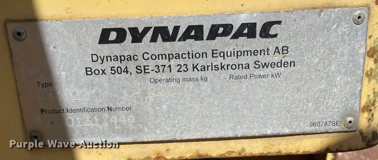 image for item DS5512 2009 Dynapac  CC122 double drum vibratory roller