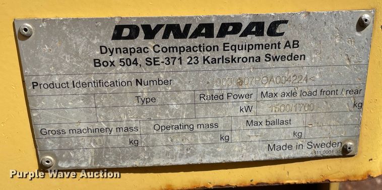 image for item DS5513 Dynapac CC122 double drum vibratory roller