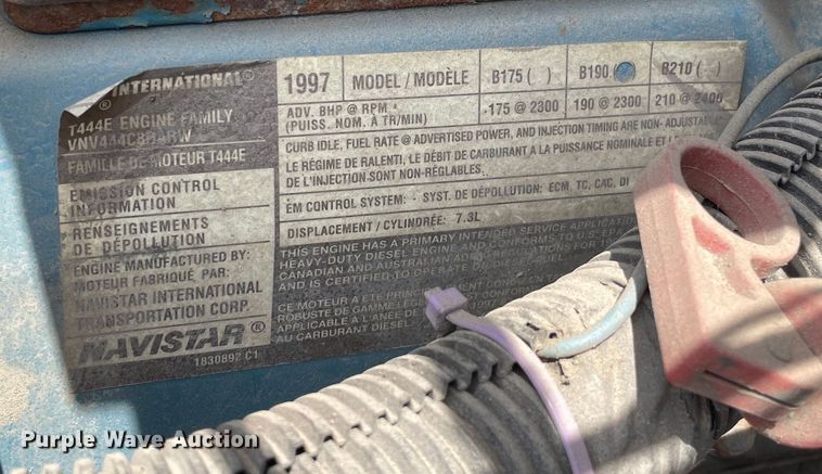 image for item DS5519 1998 International  4700 dump flatbed truck