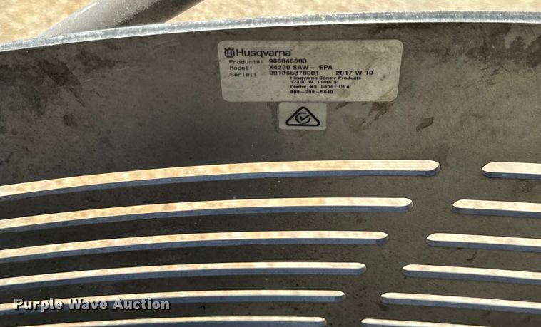 image for item DV5765 Husqvarna  Soff-cut 4200 concrete saw 