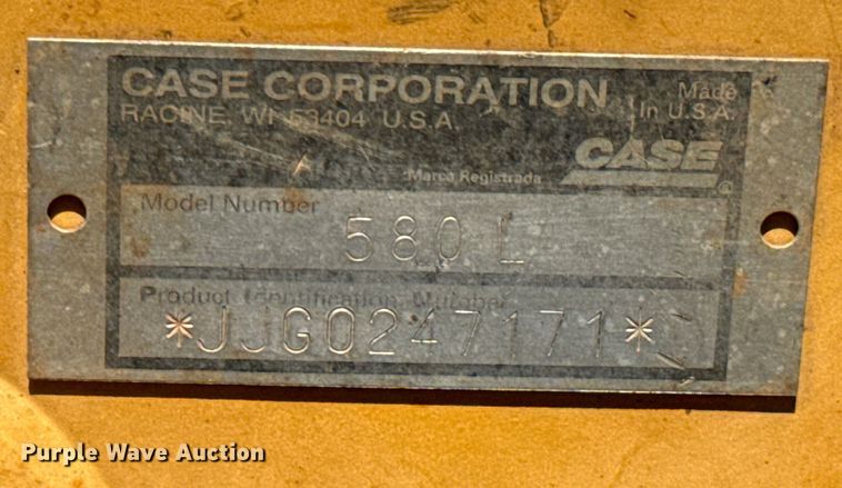 image for item DX0703 1999 Case 580L backhoe