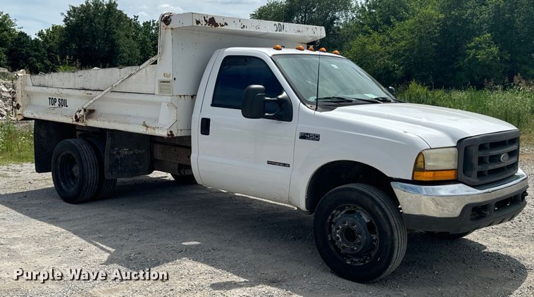 image for item DX0742 2000 Ford F450 Super Duty dump truck