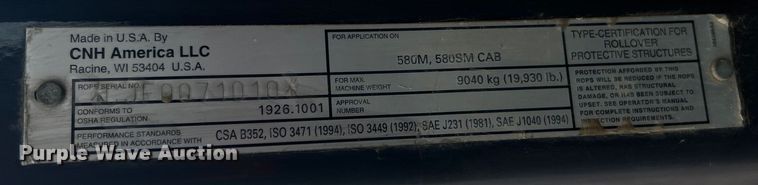 image for item EG0688 2007 Case 580 Super M Series 2 backhoe