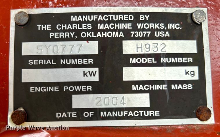 image for item EG0692 2001 Ditch Witch  RT90H cable plow