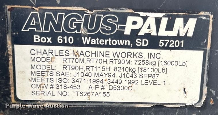 image for item EG0692 2001 Ditch Witch  RT90H cable plow