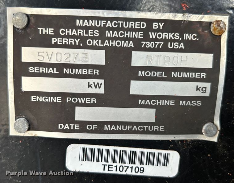 image for item EG0692 2001 Ditch Witch  RT90H cable plow