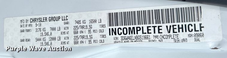 image for item EG1599 2011 Dodge Ram 4500HD utility / service truck