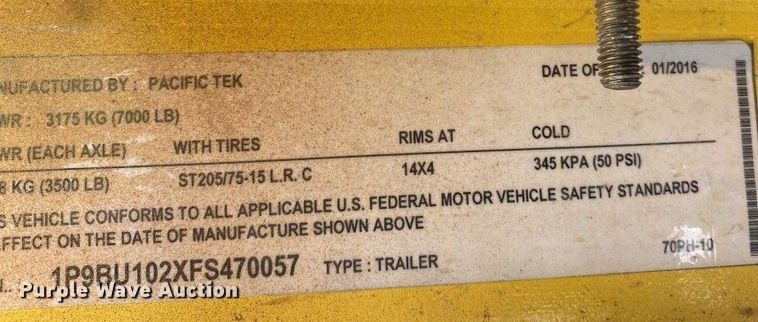 image for item EG1604 2015 Pacific Tek PV220 vacuum excavator