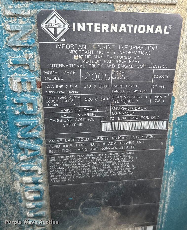 image for item EG1620 2006 International  4300 SBA utility / service truck