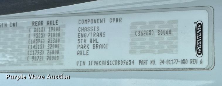 image for item EG1625 2012 Freightliner  Business Class M2 utility / service truck