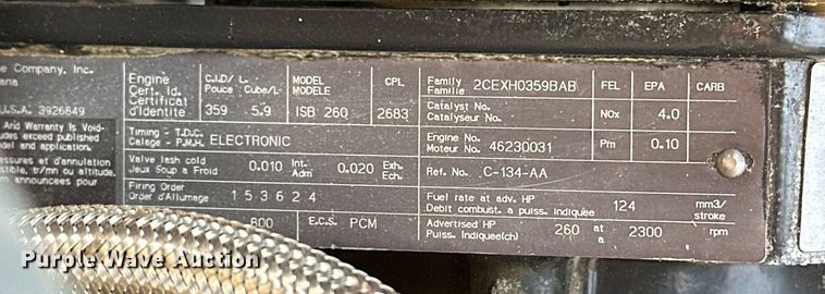 image for item EG1627 2003 Ford F750 Super Duty fuel / lube truck