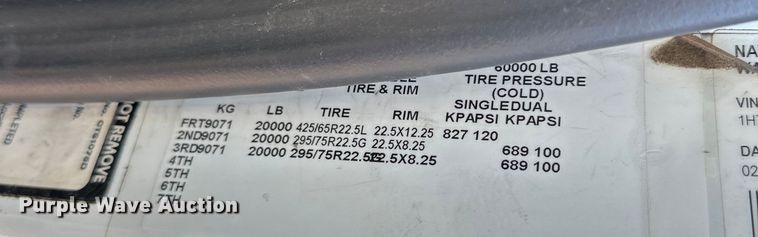 image for item EG1642 2014 International  WorkStar 7500 crane truck