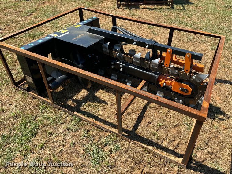 image for item EH4012 2023 Mower King ECSSCT72 skid steer trencher