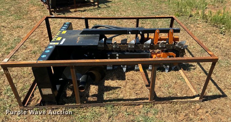 image for item EH4012 2023 Mower King ECSSCT72 skid steer trencher