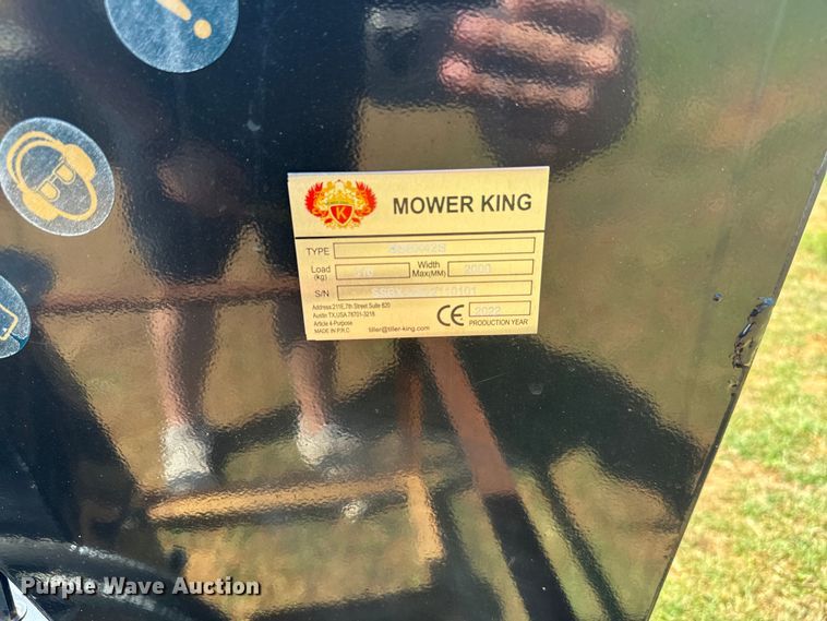 image for item EH4013 2022 Mower king SSBX42S skid steer wood chipper