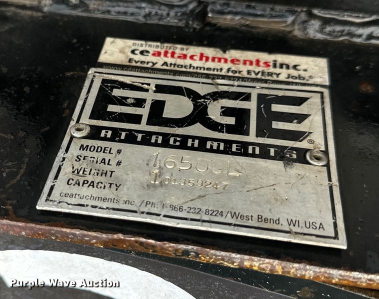 image for item EH6878 Edge 1650GL skid steer auger