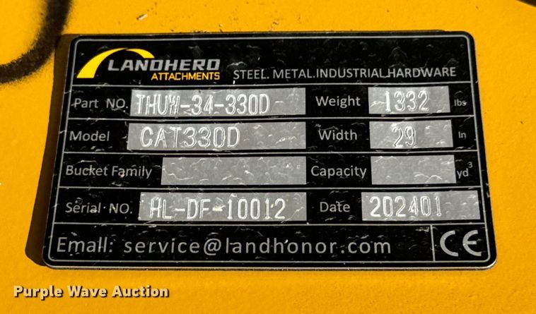 image for item EH6912 2024 LandHero CAT330D excavator thumb