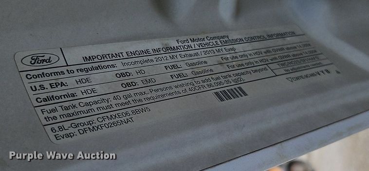 image for item EI3878 2013 Ford F550 Super Duty XL dump truck