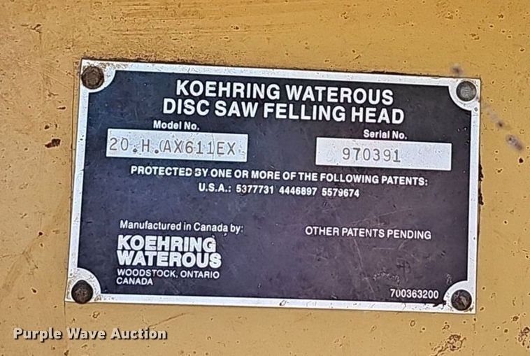 image for item EJ5626 2000 Hydro Ax 511EX feller buncher 