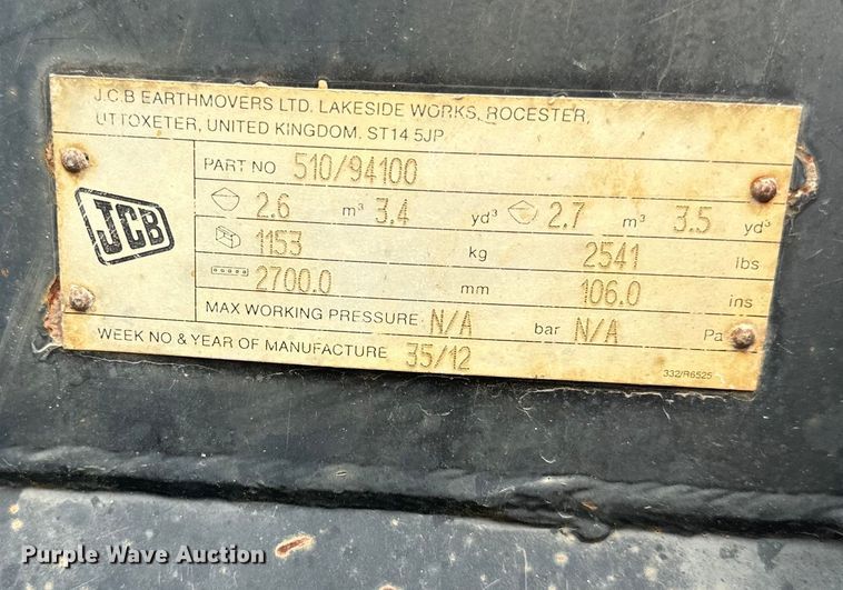 image for item EK1384 2013 JCB 437 wheel loader